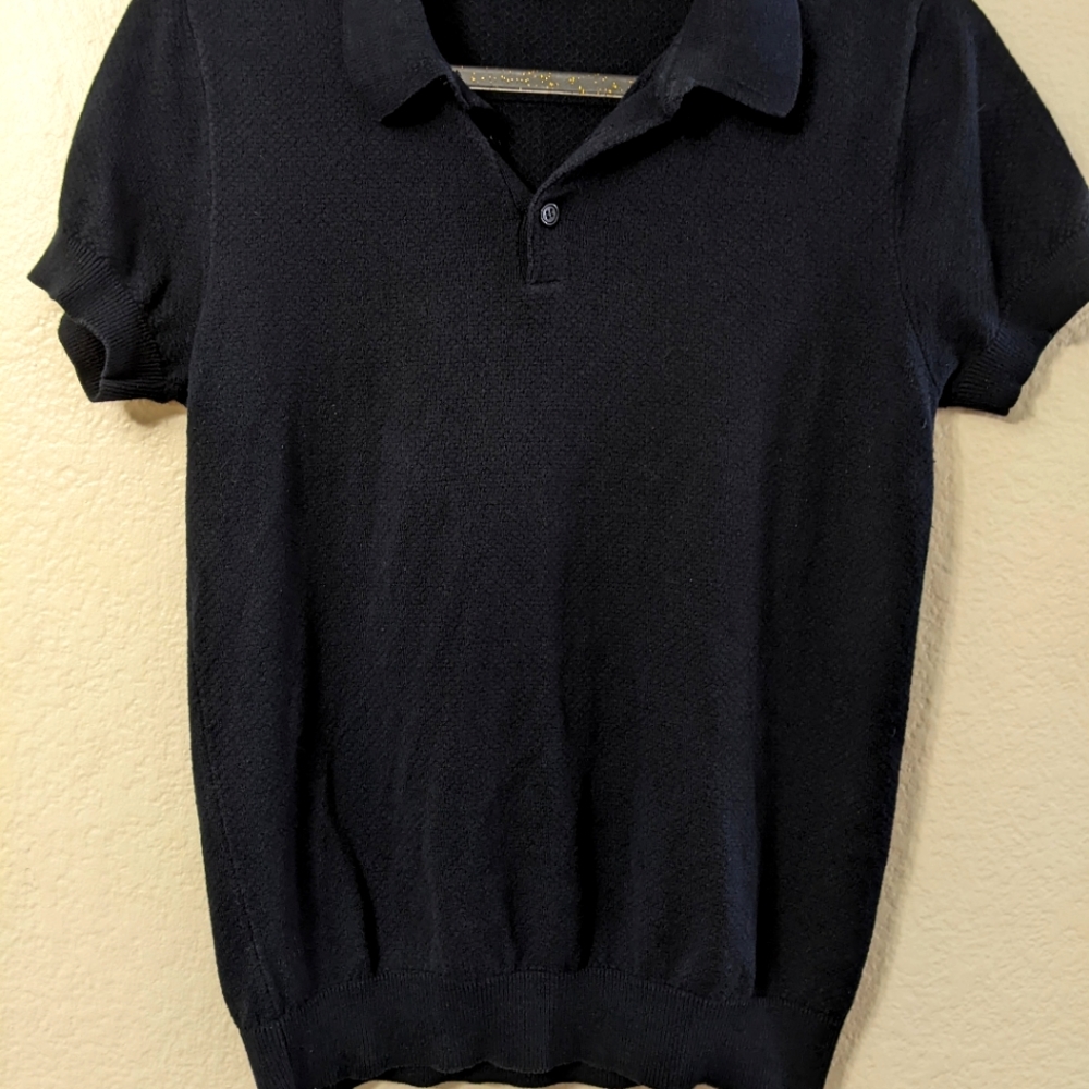 Navy short sleeves polo shirt